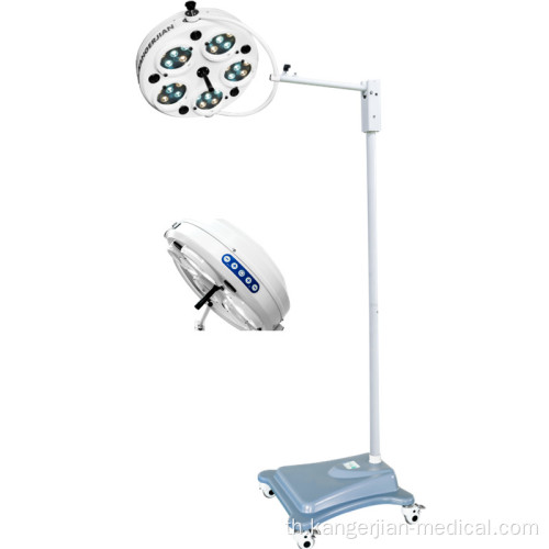 โคมไฟศัลยกรรมหัวเดี่ยวทันตแพทย์มือถือพร้อมกล้องวิดีโอ LED การผ่าตัดแบบไม่มีเงา